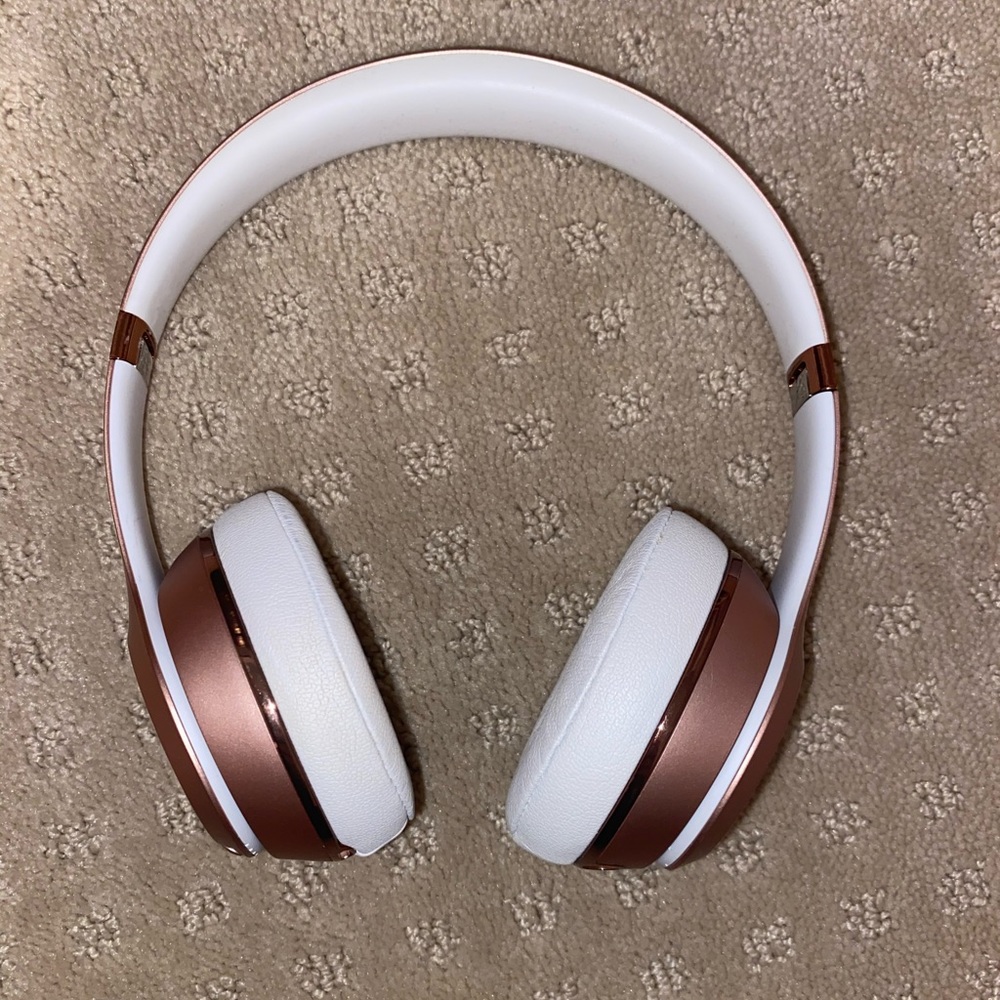 Rose gold beats *wireless* headphones